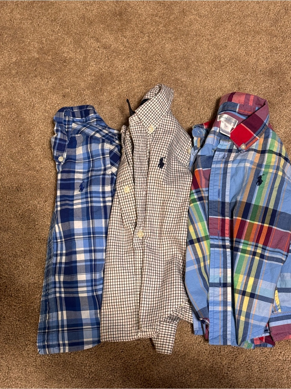 Ralph Lauren Kids Multi-Blue Plaid Button-Down Shirt